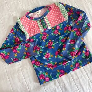 Matilda Jane Girls Rash Guard Size 6 Swim Suit Top Brilliant Dreams